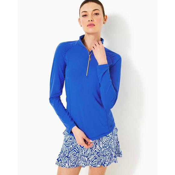 UPF 50+ Luxletic Justine Pullover - Martinique Blue - Picture 1 of 8